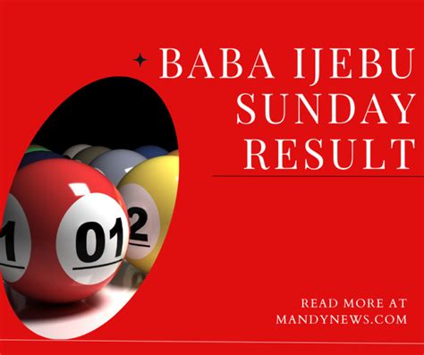 baba ijebu result for today this morning